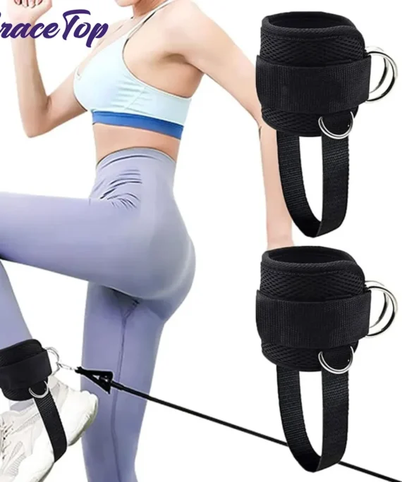 1/2Pcs New Ankle Straps for Cable Machines Kickbacks - Adjustable Comfort Ankle Cable Attachments for Gym Ankle Leg Extensions