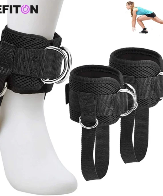 1PCS/2PCS Ankle Straps for Cable Machines Kickbacks - Adjustable Comfort Ankle Cable Attachments for Gym Ankle Cuff Women Men